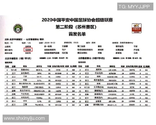 国安与鲁能的比赛地点及时间安排详解