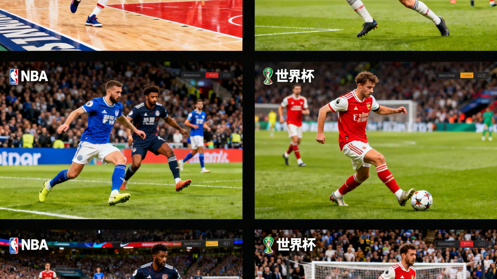 Bevictor伟德高清直播画面，多屏同时播放NBA、英超和世界杯比赛，画质清晰无延迟